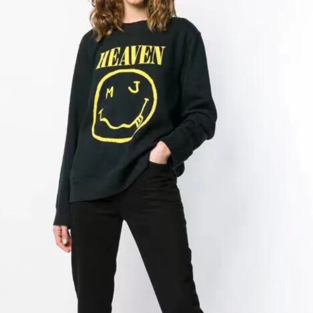 marc jacobs smiley face sweatshirt